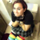 Kind of a weak video for pooping, but according to people in the video, the girl cut a fart while sitting on the toilet. Not sure if she pooped, peed, or both.